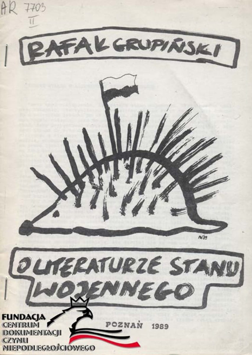 O literaturze stanu wojennego, 1989